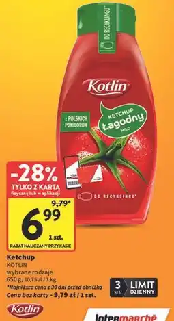 Intermarche Ketchup Kotlin łagodny mild oferta