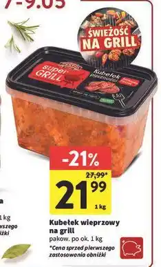 Intermarche Kubełek wieprzowy na grill oferta