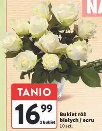 Intermarche Bukiet róż białych / ecru 10 szt oferta