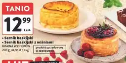 Intermarche Sernik baskijski / Sernik baskijski z wiśniami KRAINA WYPIEKÓW oferta