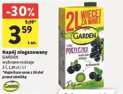 Intermarche Napój niegazowany GARDEN wybrane rodzaje oferta