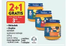 Intermarche Obiadek Zupka GERBER wybrane rodzaje oferta