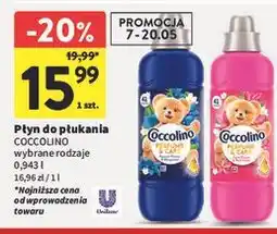 Intermarche Płyn do płukania COCCOLINO wybrane rodzaje oferta