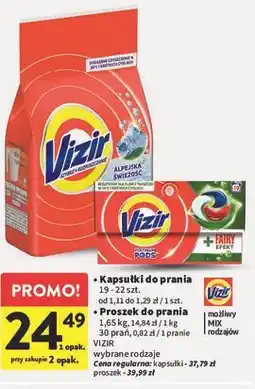 Intermarche Kapsułki do prania / Proszek do prania VIZIR wybrane rodzaje oferta