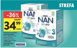 Intermarche Odżywcza formuła na bazie mleka NESTLÉ NAN OPTIPRO wybrane rodzaje oferta
