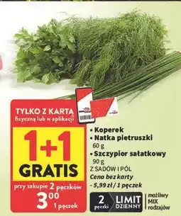 Intermarche Zielenina: Koperek, Natka pietruszki, Szczypior sałatkowy oferta