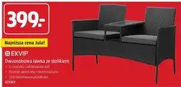 Jula EKVIP Dwuosobowa ławka ze stolikiem oferta
