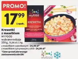 Intermarche Krewetki z masełkiem wybrane rodzaje oferta