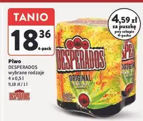 Intermarche Piwo DESPERADOS wybrane rodzaje oferta