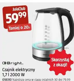 Jula Bright Czajnik elektryczny 1,7 l 2000 W oferta