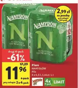 Intermarche Piwo NAMYSŁÓW Pils oferta