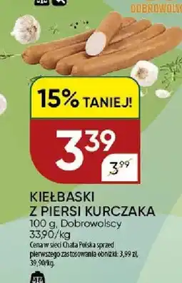 Chata Polska Kiełbaski z Piersi Kurczaka Dobrowolscy oferta