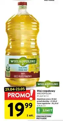 Intermarche Olej rzepakowy Wielkopolski oferta