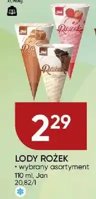 Chata Polska Lody rożek Jan wybrany asortyment oferta