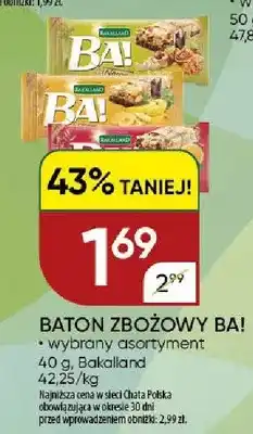 Chata Polska Baton zbożowy BA! wybrany asortyment Bakalland oferta