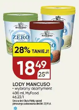Chata Polska Lody Mancuso Gelato Zero oferta