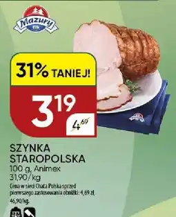 Chata Polska Szynka Staropolska Animex oferta