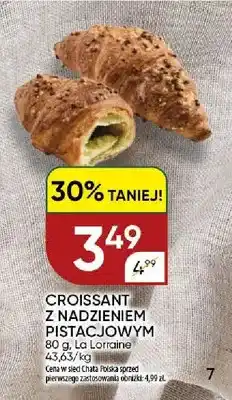 Chata Polska Croissant z nadzieniem pistacjowym La Lorraine oferta