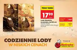 Biedronka Lody Marletto na patyku Crunch Classic oferta