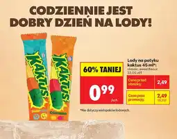 Biedronka Lody na patyku 45ml classic oferta
