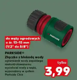 Kaufland PARKSIDE Złączka z blokadą wody oferta