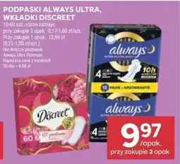 Stokrotka Market Podpaski Always Ultra, Wkładki Discreet oferta