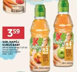 Stokrotka Market Sok/Napój Kubuś Baby oferta