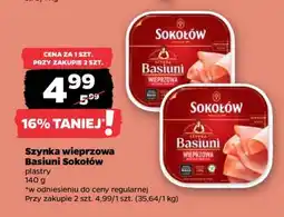 Netto Szynka wieprzowa Basiuni Sokołów oferta