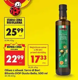 Biedronka Oliwa z oliwek Terra di Bari Bitonto DOP Gusto Bello, 500 ml oferta