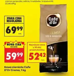 Biedronka Kawa ziarnista Cafe d'Or Crema, 1 kg oferta