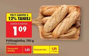 Biedronka Półbagietka 110 g oferta