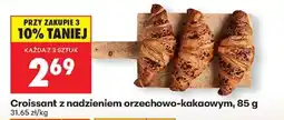 Biedronka Croissant z nadzieniem orzechowo kakaowym , 85 g oferta