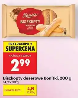 Biedronka Biszkopty deserowe Bonitki, 200 g oferta