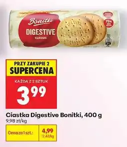 Biedronka Ciastka Digestive Bonitki, 400 g oferta