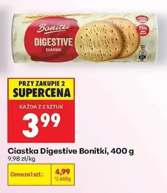 Biedronka Ciastka Digestive Bonitki, 400 g oferta
