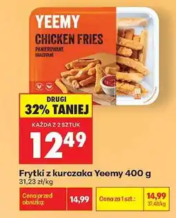 Biedronka Frytki z kurczaka Yeemy 400 g oferta