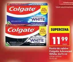Biedronka Pasta do zębów Colgate Advanced White 2x75 ml oferta