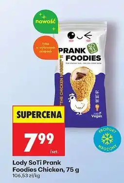 Biedronka Lody SoTi Prank Foodies Chicken 75 g oferta