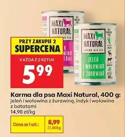 Biedronka Karma dla psa Maxi Natural, 400 g oferta