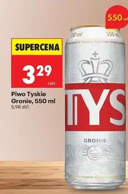 Biedronka Piwo Tyskie Gronie, 550 ml oferta