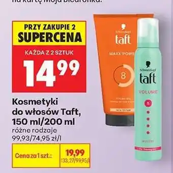 Biedronka Kosmetyki do włosów Taft, 150 ml/200 ml oferta