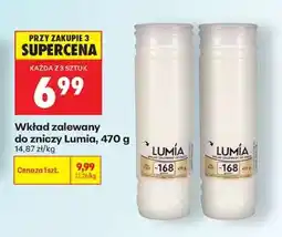 Biedronka Wkład zalewany do zniczy Lumia, 470 g oferta