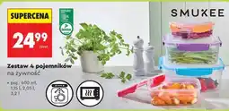 Biedronka Zestaw 4 pojemników na żywność oferta