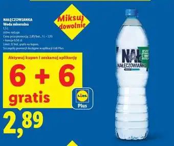Lidl NAŁĘCZOWIANKA Woda mineralna oferta