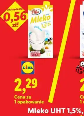 Lidl Mleko UHT 1,5% oferta