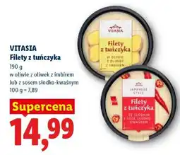 Lidl VITASIA Filety z tuńczyka oferta