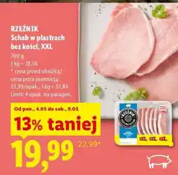 Lidl Rzeźnik Schab w plastrach, bez kości, XXL oferta