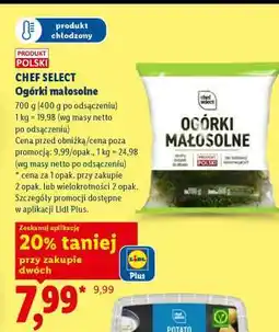 Lidl CHEF SELECT Ogórki małosolne oferta