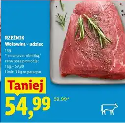 Lidl RZEŹNIK Wołowina – udziec oferta