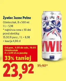 Lidl Żywiec Jasne Pełne oferta